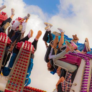 Tilt-a-whirl fair ride