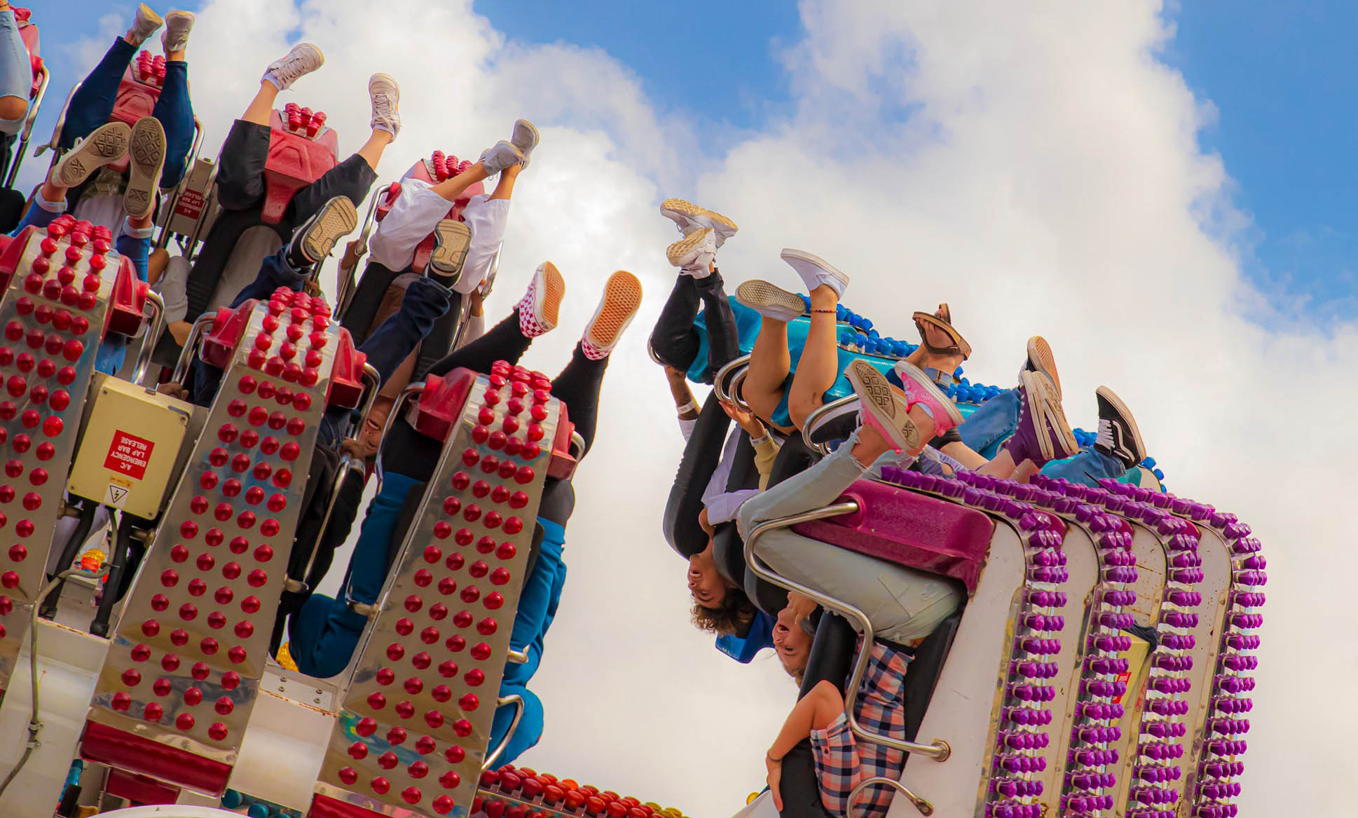 Twirl Fair Ride Puyallup Western Washington Fair Photograph